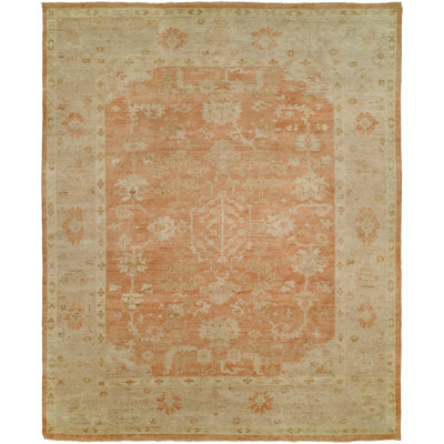 Wool Oriental Area Rug in Brown