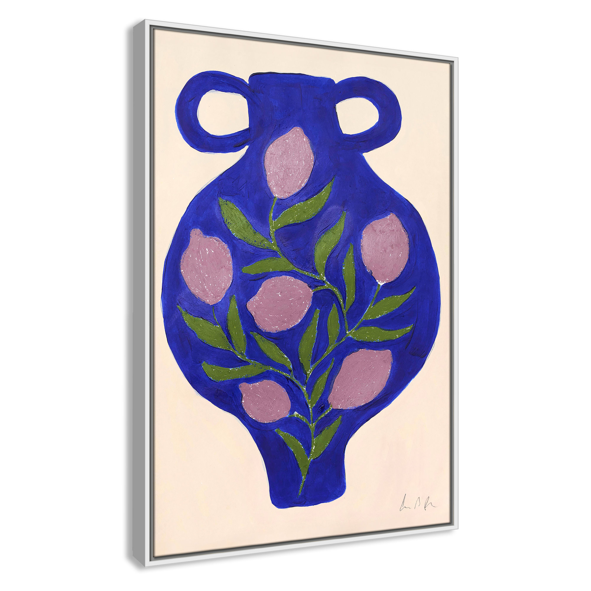 Vase No. 03 Print by Camilla Bergqvist, 37.5" H x 25.5" W, White