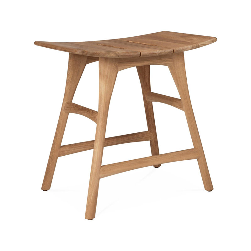 Edmond Backless Teak Outdoor Counter Stool