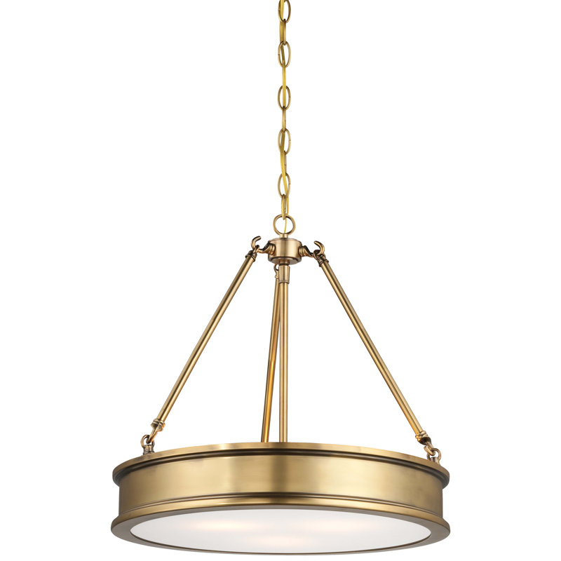 Everlee 3-Light Chandelier, Liberty Gold