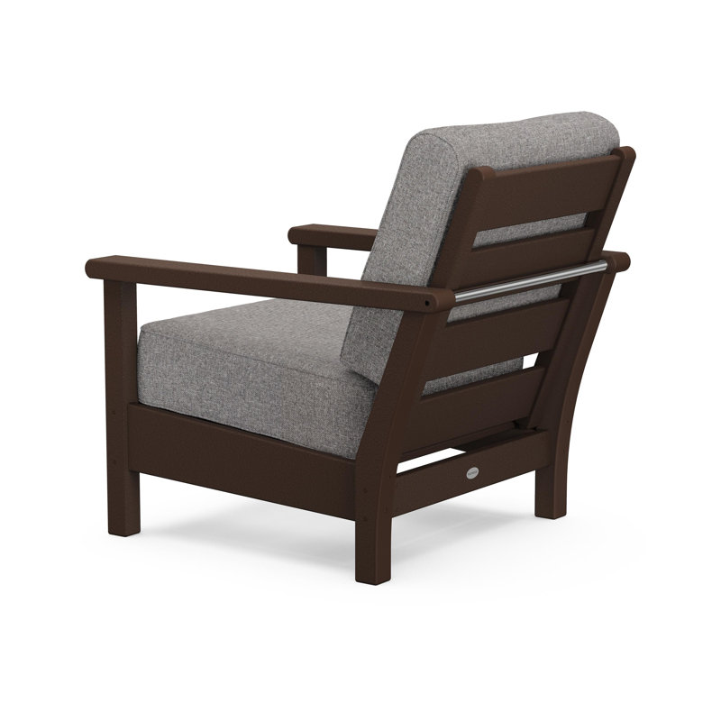 Chaise à assise profonde Harbor, Mahogany, Natural