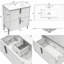 Meuble-lavabo de salle de bain de 76 cm (30 po) avec lavabo en céramique, design cannelé, bois naturel, tiroirs à extension complète avec glissières encastrées à fermeture amortie.