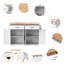 120 cm W Kitchen Cart with-2007970642