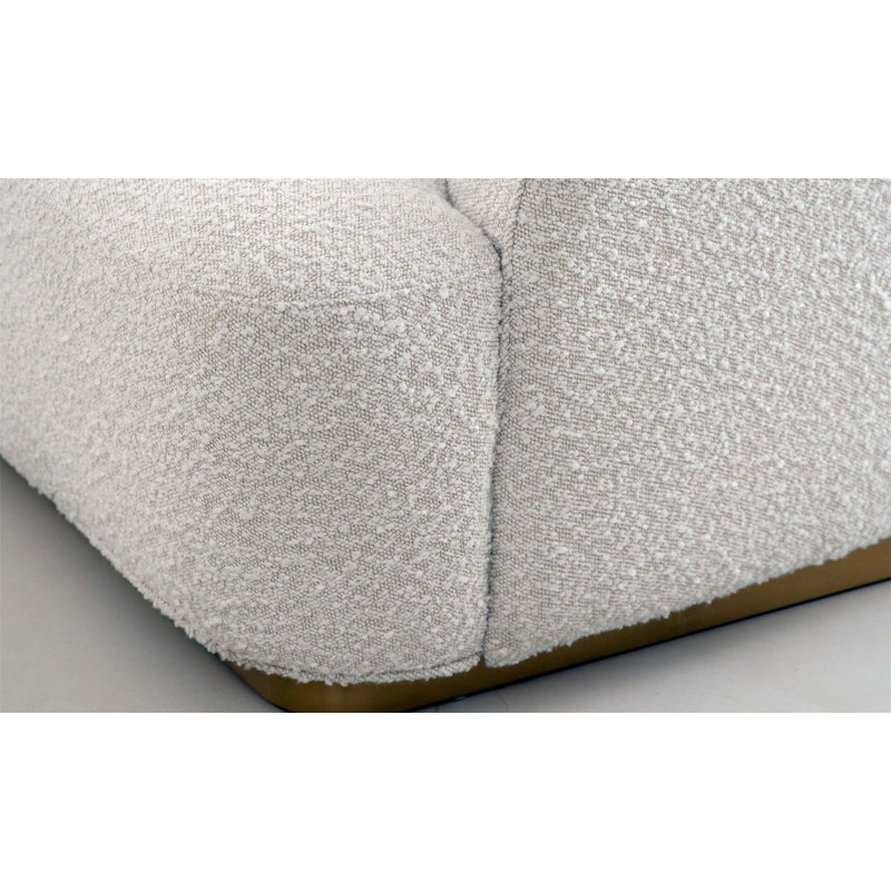 Charming Crescent-Shaped Fabric Sofa for Versatile Home Decor