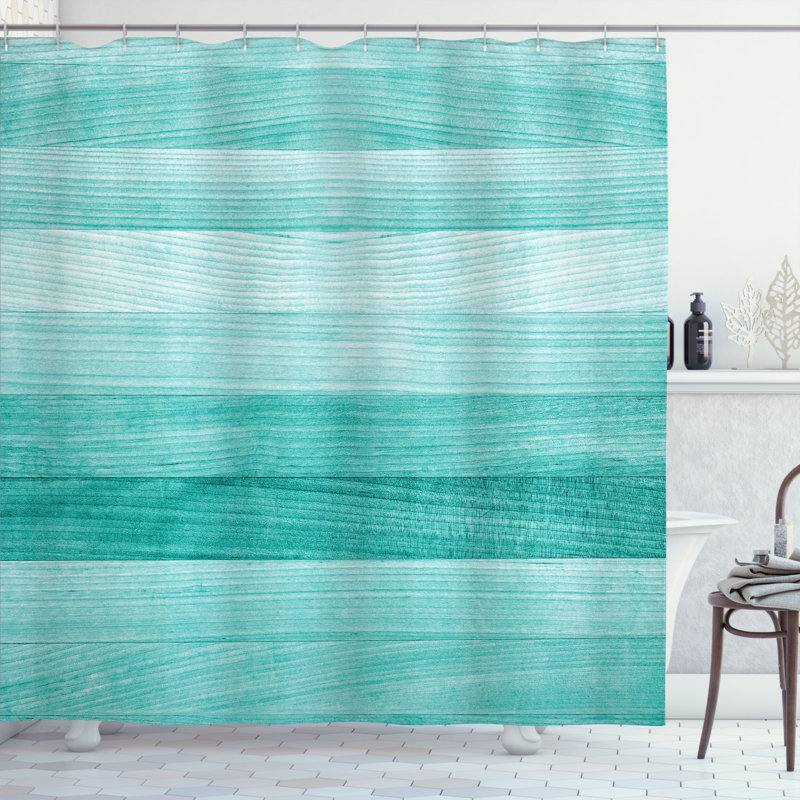 Shower Curtain with Hooks Included, 70" H x 69" W