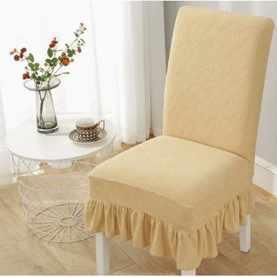 All-Season Universal Chair Cover, Stretchable One-Piece Dining Chair Slipcover, Dustproof Anti-Scratch Protector for Home Hotel Use