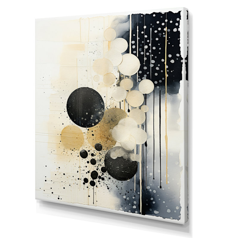 Monochromatique Fusion I - Collages abstraits, reproductions d'art mural, Toile tendue, H 32 po x l 24 po x P 1 po