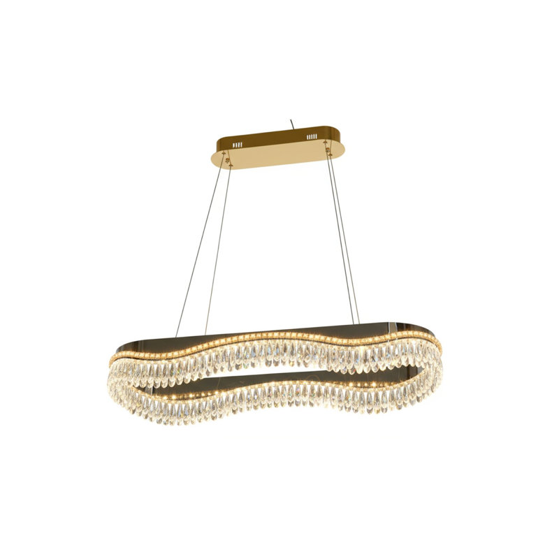 Lustre en cristal Modern Wave