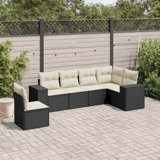 Ensemble de canapé modulaire en rotin PE 6 pièces Vidaxl