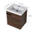 Eftime 18.16'' Single Bathroom Vanity with Ceramic Top-1080123626