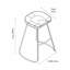 Adhitya Counter Stool with Metal Frame