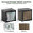 35 Gallon Black Decorative Print Resin Deck Box with Decorative Printed Panels