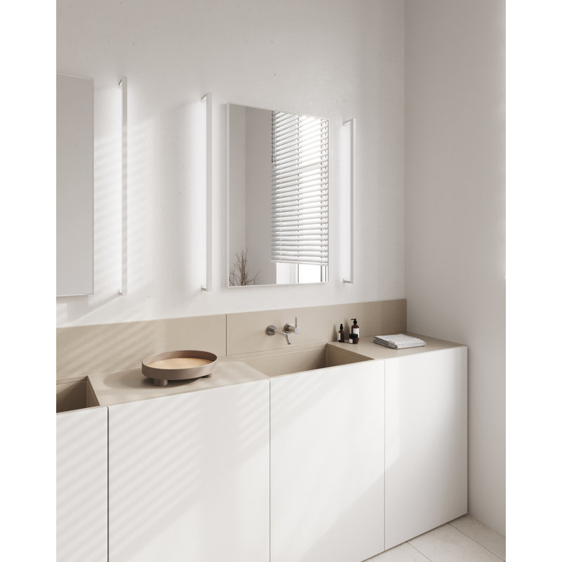 Satin White Thin-Line 51" LED Bath Bar Sconce