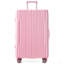 Ensembles de bagages 3 pièces, valises rigides durables en ABS rigide avec roues pivotantes doubles 20/24/28 pouces (rose)
