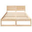 Bed Frame with Headboard Solid Pine Wood-2085284114-2085284127