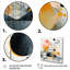 Paysage moderne noir et jaune forêt II - Art abstrait paysage mural-506858546-506858558