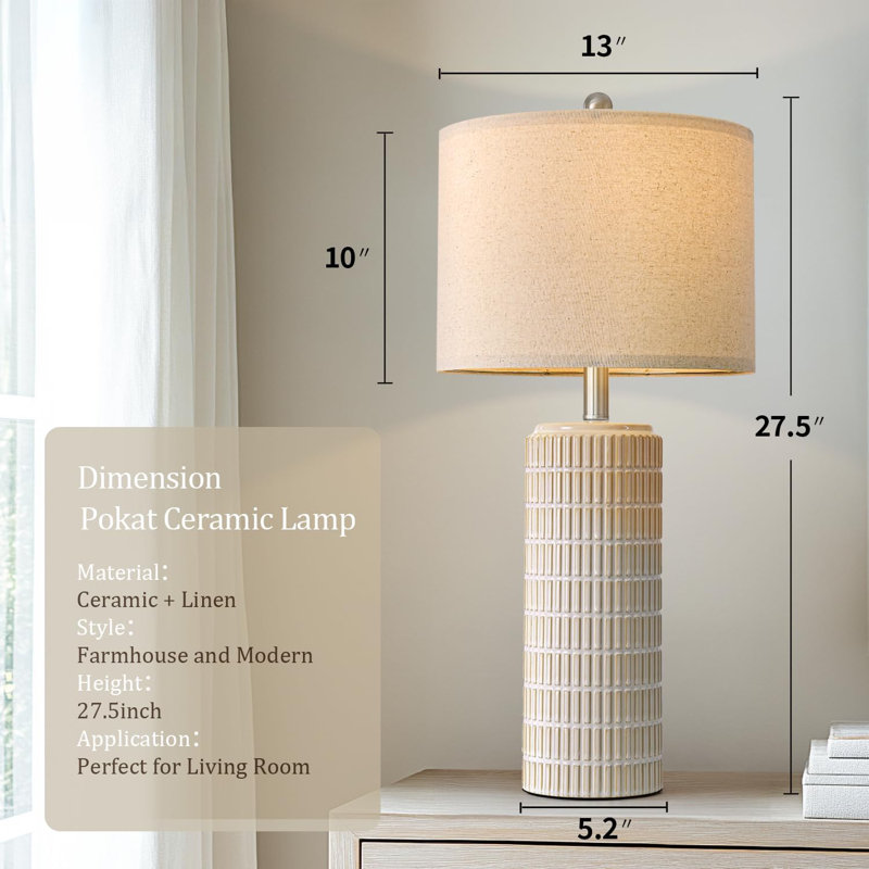 Ensemble de 2 lampes de table pour le salon