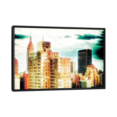 «Green Electric Storm» sur toile