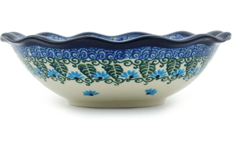 Forget Me Not Stoneware Rice Bowl