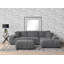 Canapé modulaire rembourré Octavia Gris anthracite-122873894