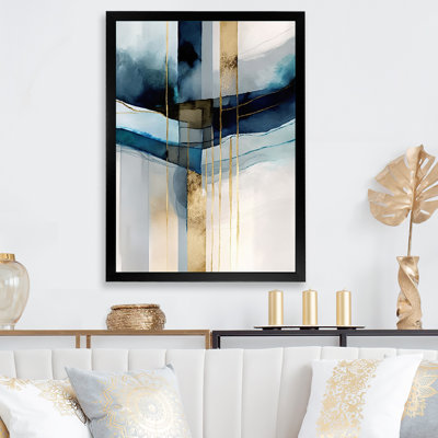 Abstrait transitionnel moderne, formes V - formes abstraites, art mural