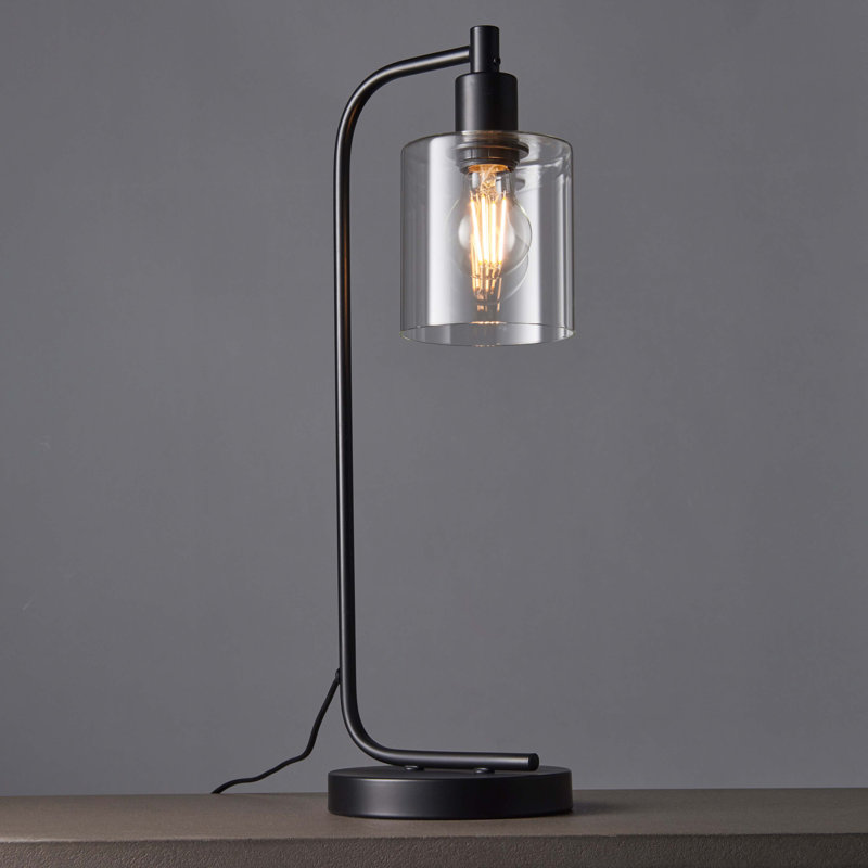 Arner 54Cm Black Arched Table Lamp 