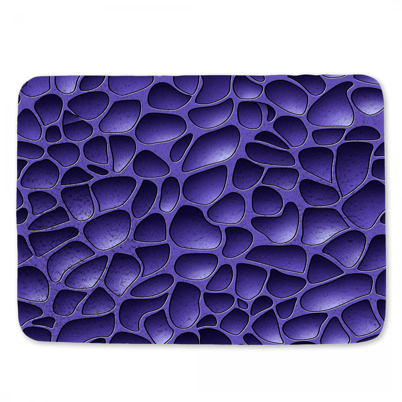 Tapis de bain abstrait, L 24 po x l 17 po