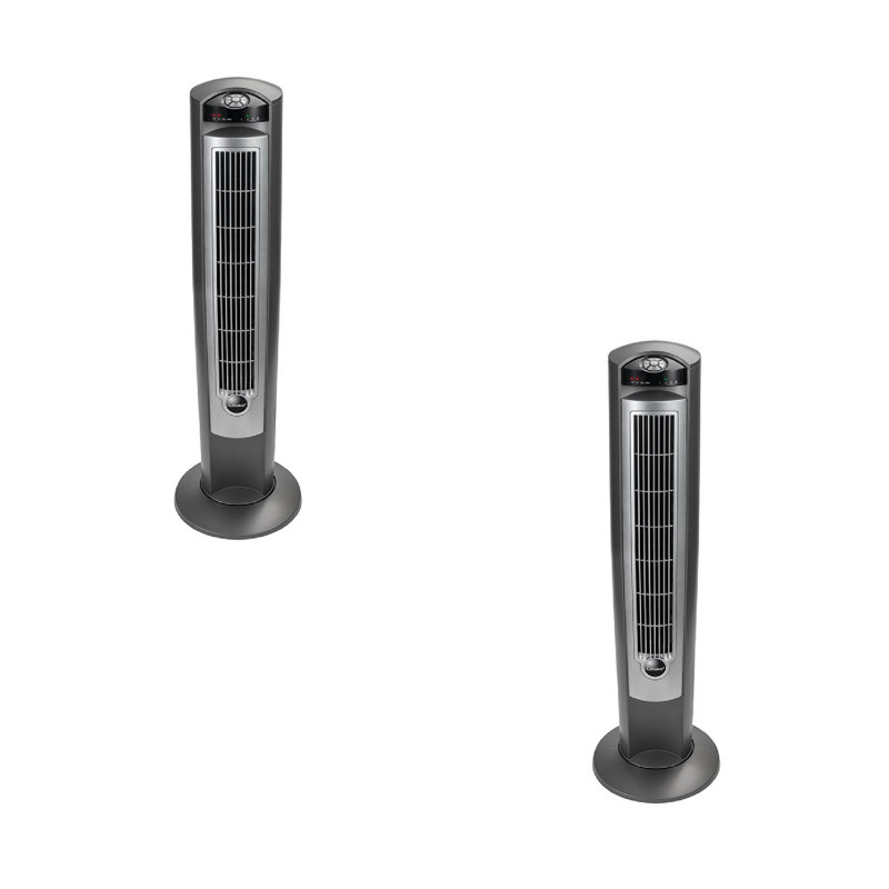 Ventilateur tour oscillant de 43 po Lasko, Bois argenté