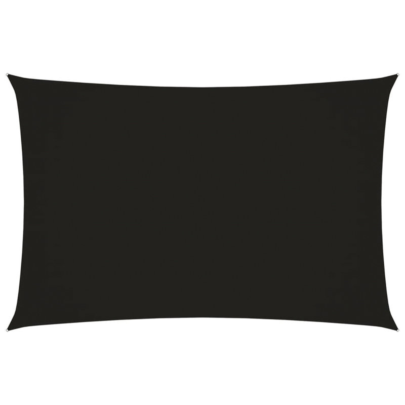 Antisha 3m x 5m Rectangular Shade Sail, Black