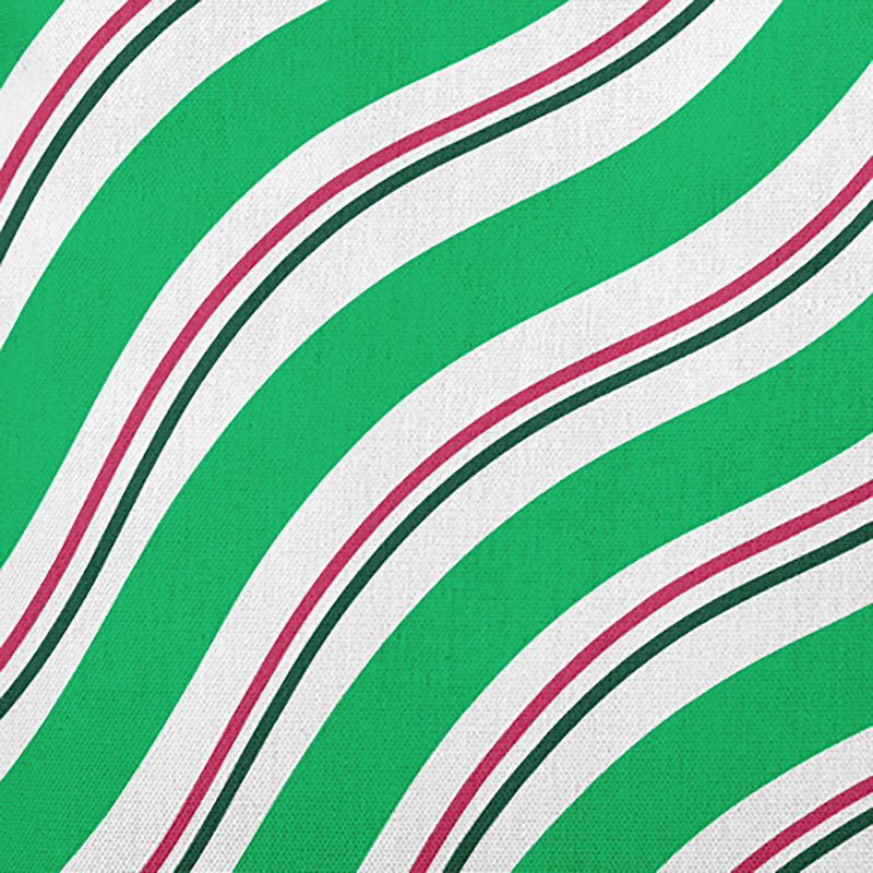 Striped Outdoor Reversible Throw Pillow, Square, 18" x 18"