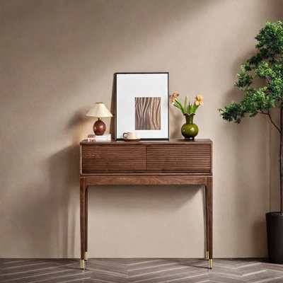Console en noyer noir