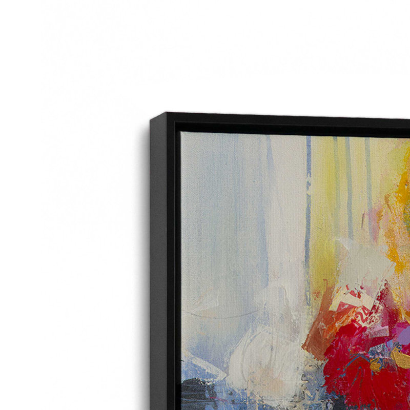 Reproduction d'art sur toile par Some Somelingling may occur, 12" H x 8" W, Cadre flottant sans passe-partout, Noir