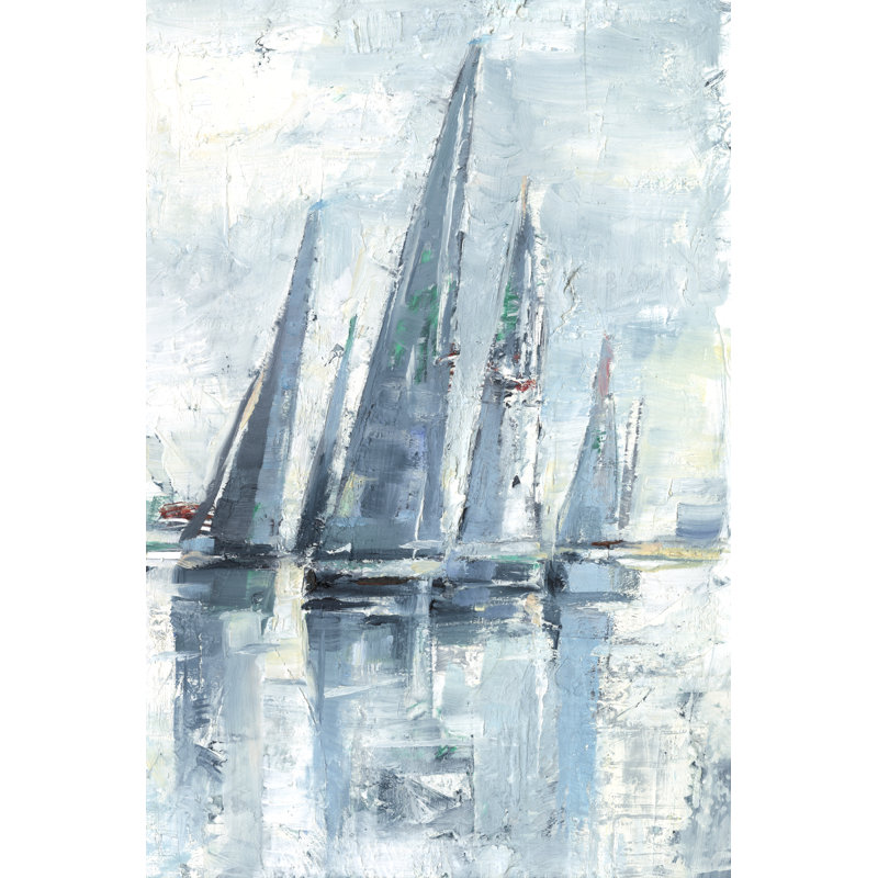 Regatta I by Ethan Harper - Painting, 30cm H x 20cm W, Wrapped Canvas