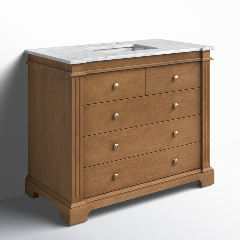 Rachelle 42" Single Bathroom Vanity Set, Brown