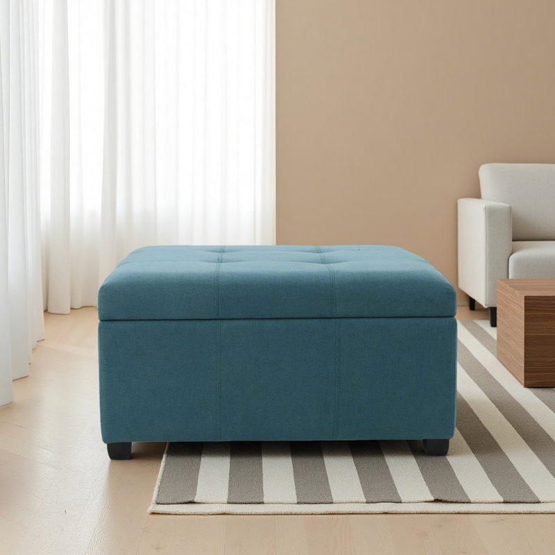 Tufted Square Storage Ottoman