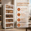 Stackable Storage Containers Box with Wheels