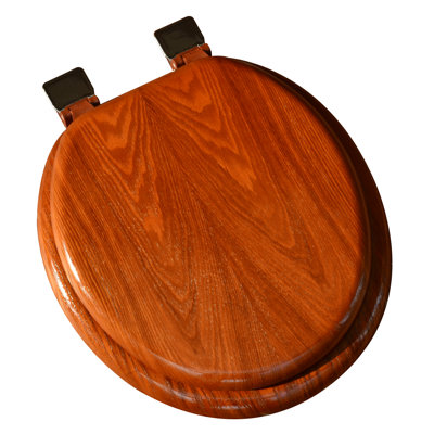 Siège de toilette rond en bois