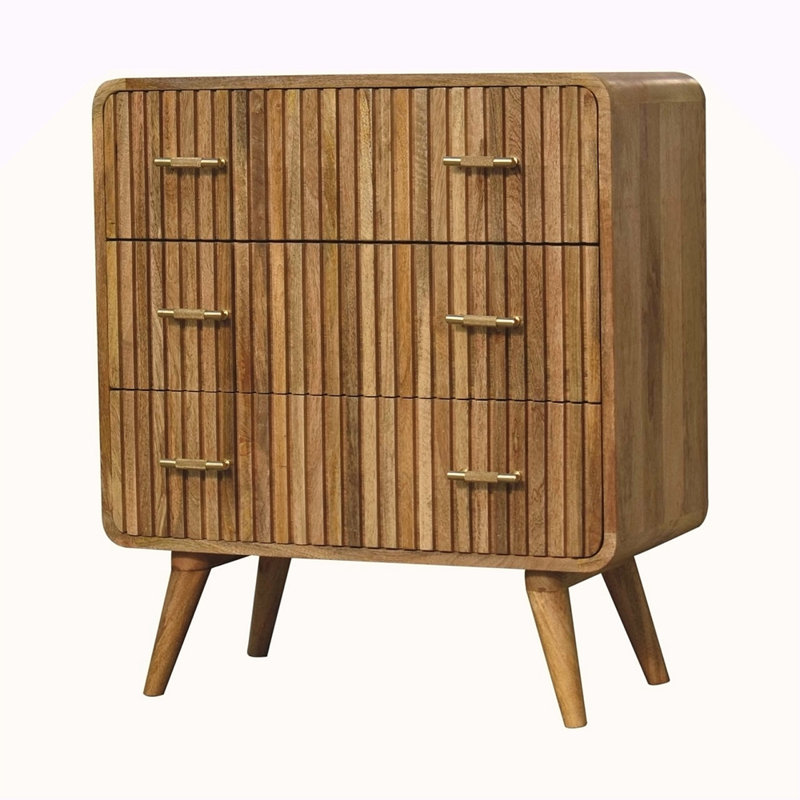Commode à rainure en T, 3 tiroirs