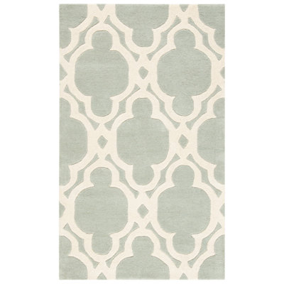 Carolene Hand Tufted Wool Geometric Rug