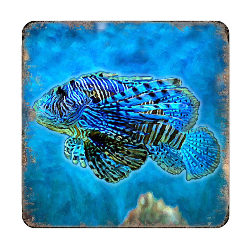 Sous-verre lionfish