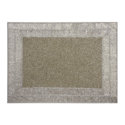 Silver Rectangle Shine Placemats