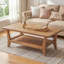 Solid Wood Four Leg Coffee Table-2103228605