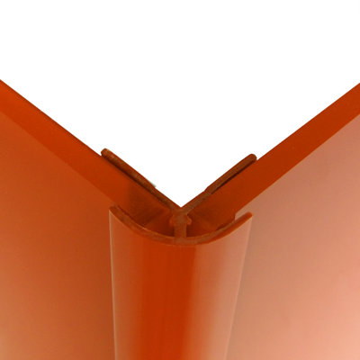 0.8" x 96" Wall Paneling in Orange
