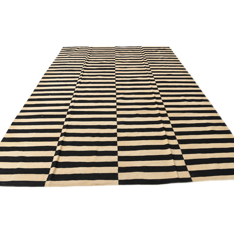 Tapis noir et blanc Orta