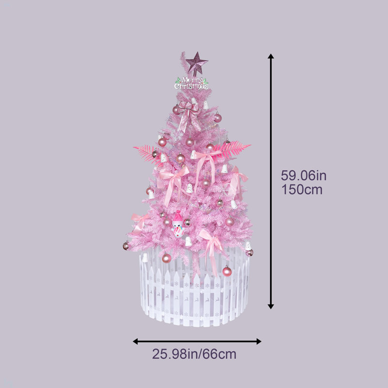 Arbre de Noël rose, 5'
