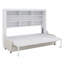 Lit armoire avec canapé escamotable Murphy, tablettes de rangement et lumière DEL Murphy-1125084833
