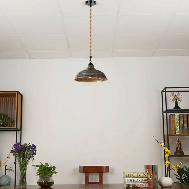 Moorton 1 - Light Single Pendant, Brushed Silver