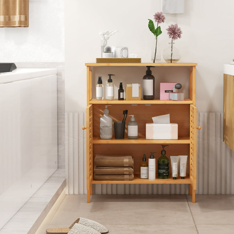 Armoire de rangement en bambou Ebern Designs