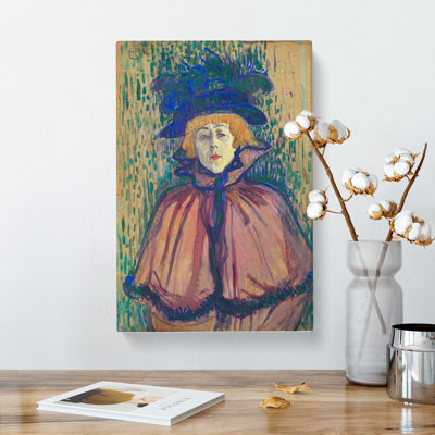 Jane Avril Portrait by Henri De Toulouse-Lautrec - Wrapped Canvas