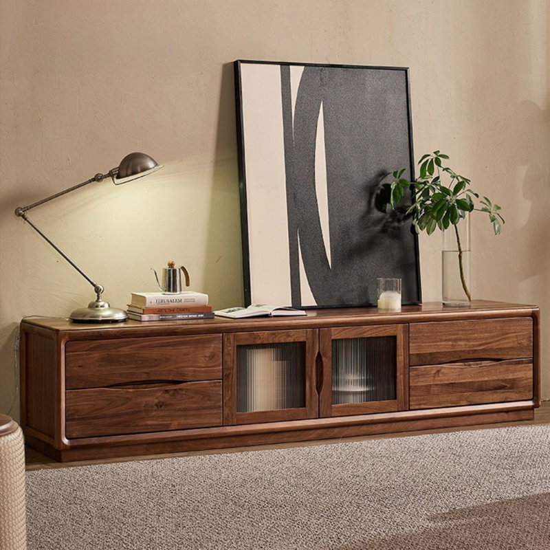 Simple Solid Wood TV Cabinet